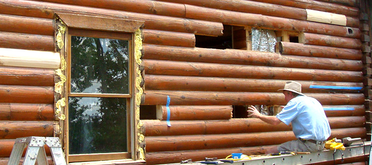 Log Home Repair Madison County, Georgia