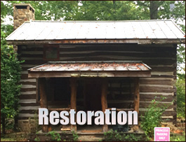 Historic Log Cabin Restoration  Madison County, Georgia